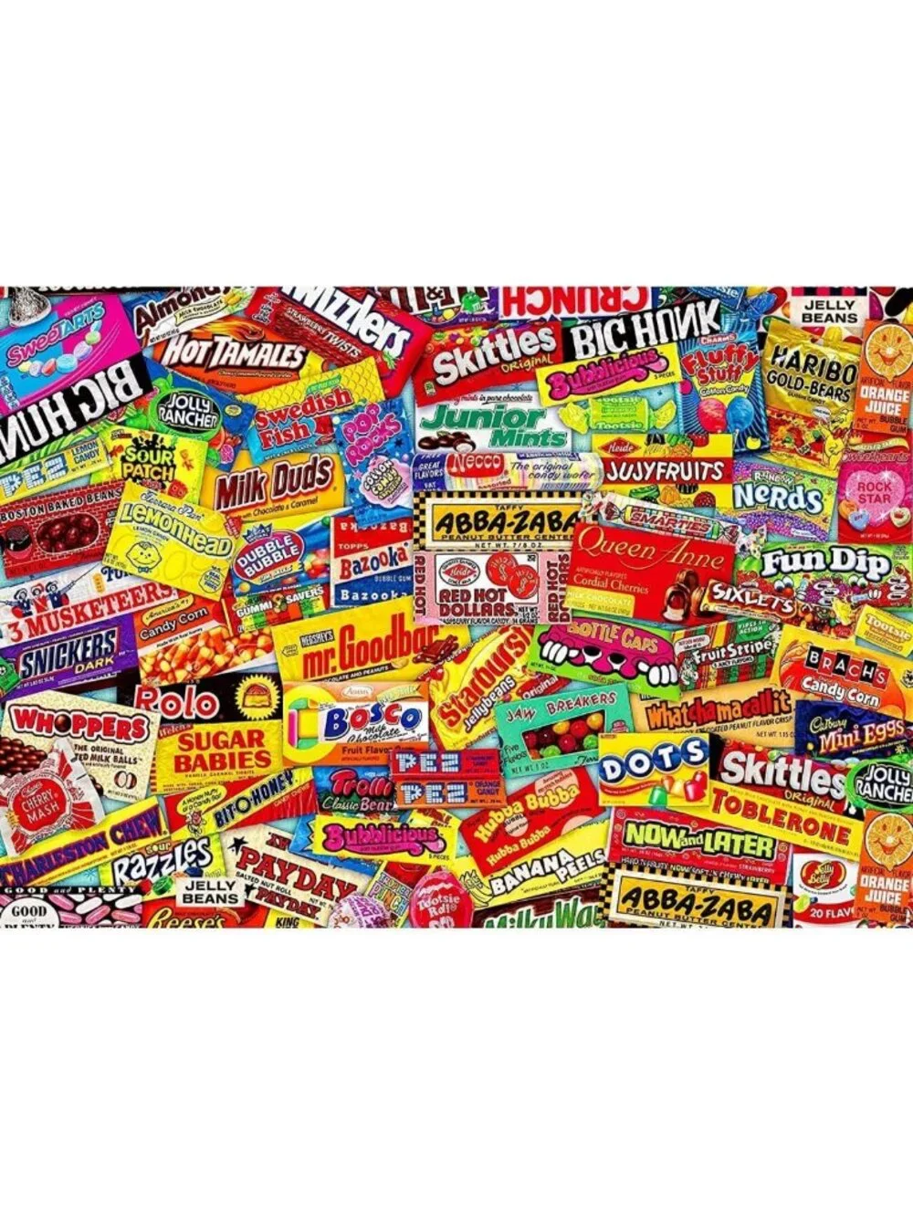 1000 Piece Jigsaw Puzzle - Crazy Candy Design for Adults & Kids - Fun Home Decor